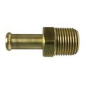 Midland Metal Barb Adapter, Adapter FittingConnector, 12 x 38 Nominal, Bubble Barb x MNPT End Style, 150 psi P 32178